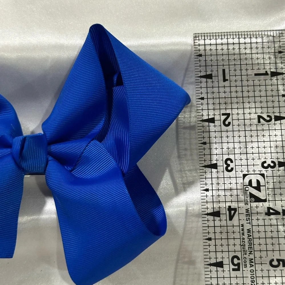Royal Blue Grosgrain Hair Bow- bundle 2+ for savings on shipping